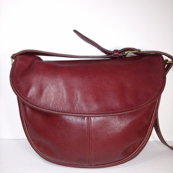 Vintage Coach Paris crossbody HTF Wine color!